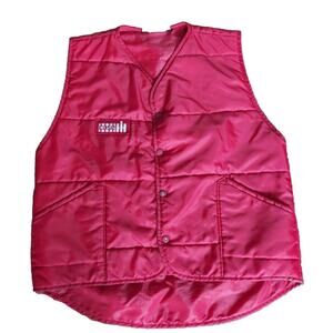Vintage Quality Apparel Mens Case Vest Red Size Large